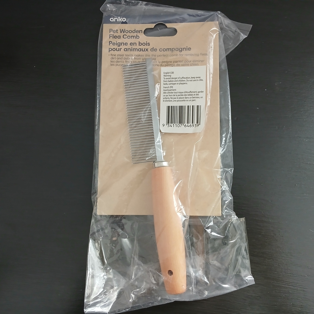 🐾 Anko Pet Wooden Flea Comb